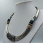 Statement Collier Ethno Design Silberfarben mit Zierelementen – 35 cm