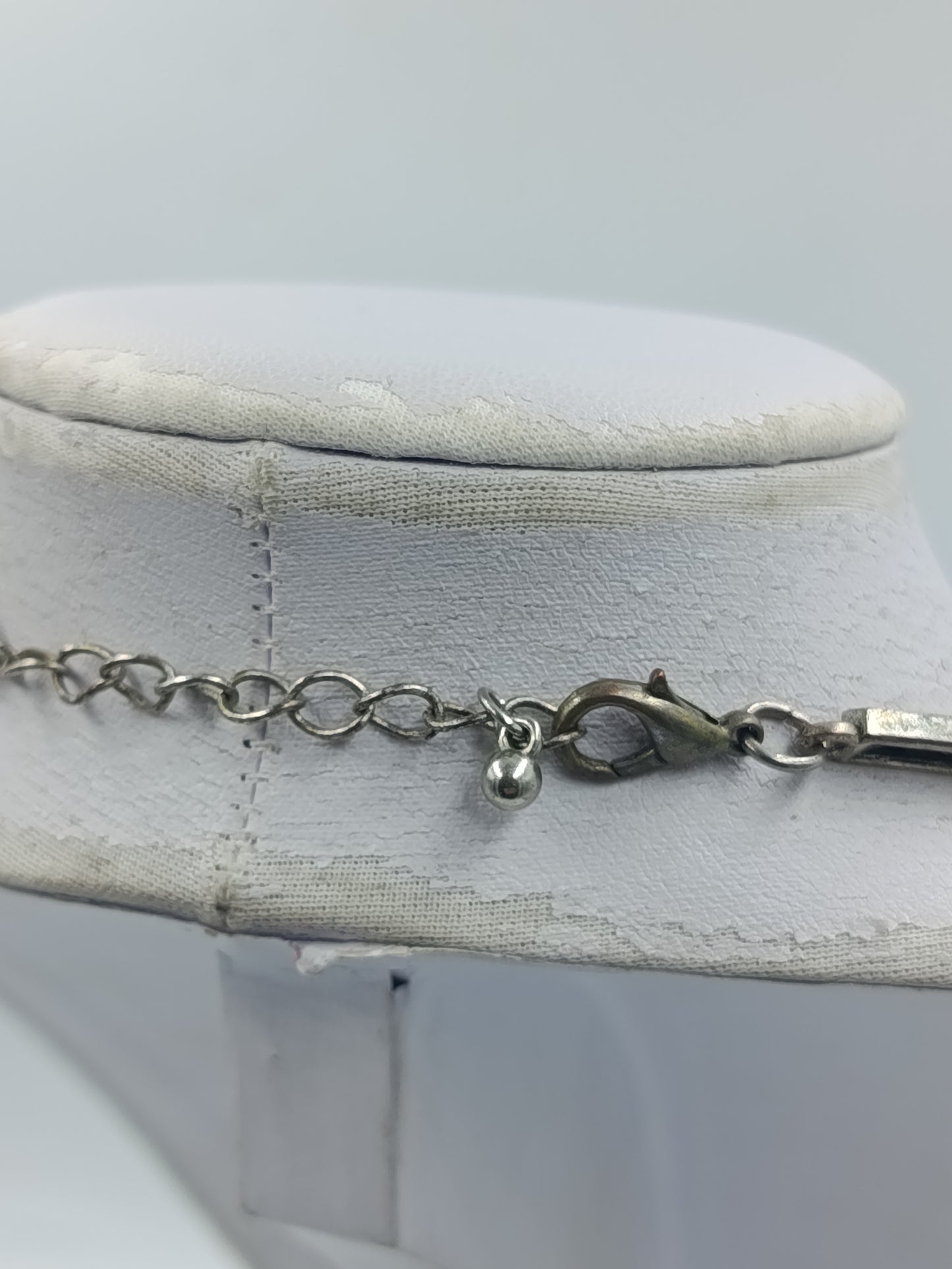 Statement Collier Ethno Design Silberfarben mit Zierelementen – 35 cm