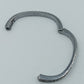 Armreif Silberfarben mit schimmernden Einlagen –  ca. 7 cm