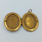 Antiker Medaillon Anhänger – Foto-Medaillon mit floralem Dekor, ca. 5 cm