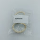 Geflochtenes Armband weiß mit Strass-Element – ca. 20 cm