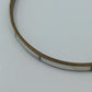 Schlichter Vintage Armreif – Metall mit hellem Einsatz