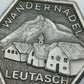 Vintage Brosche „Wanderadel Leutasch Tirol“ – Alpen Motiv