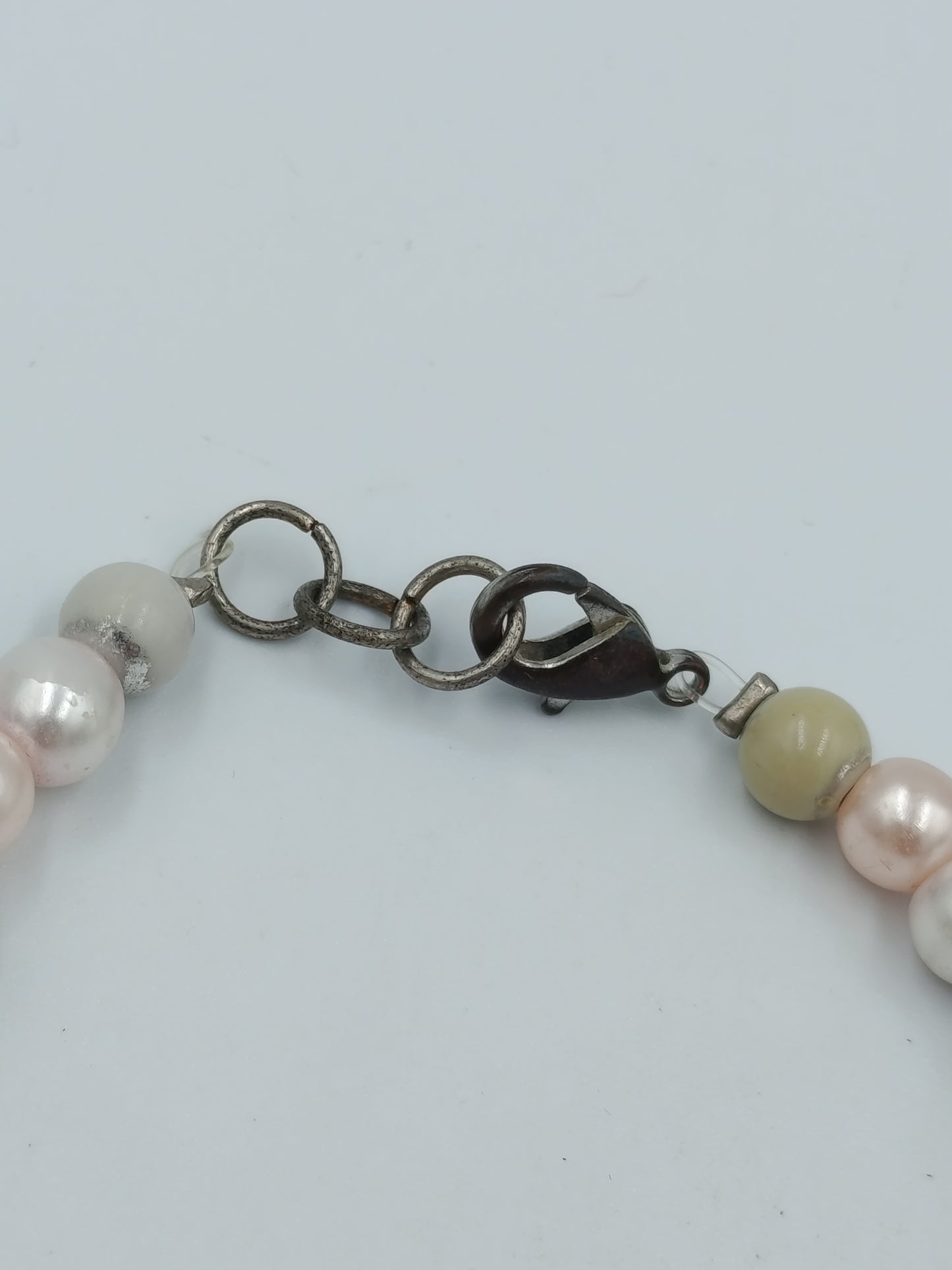 Perlenarmband mehrfarbig – 22 cm – zarte Pastelltöne