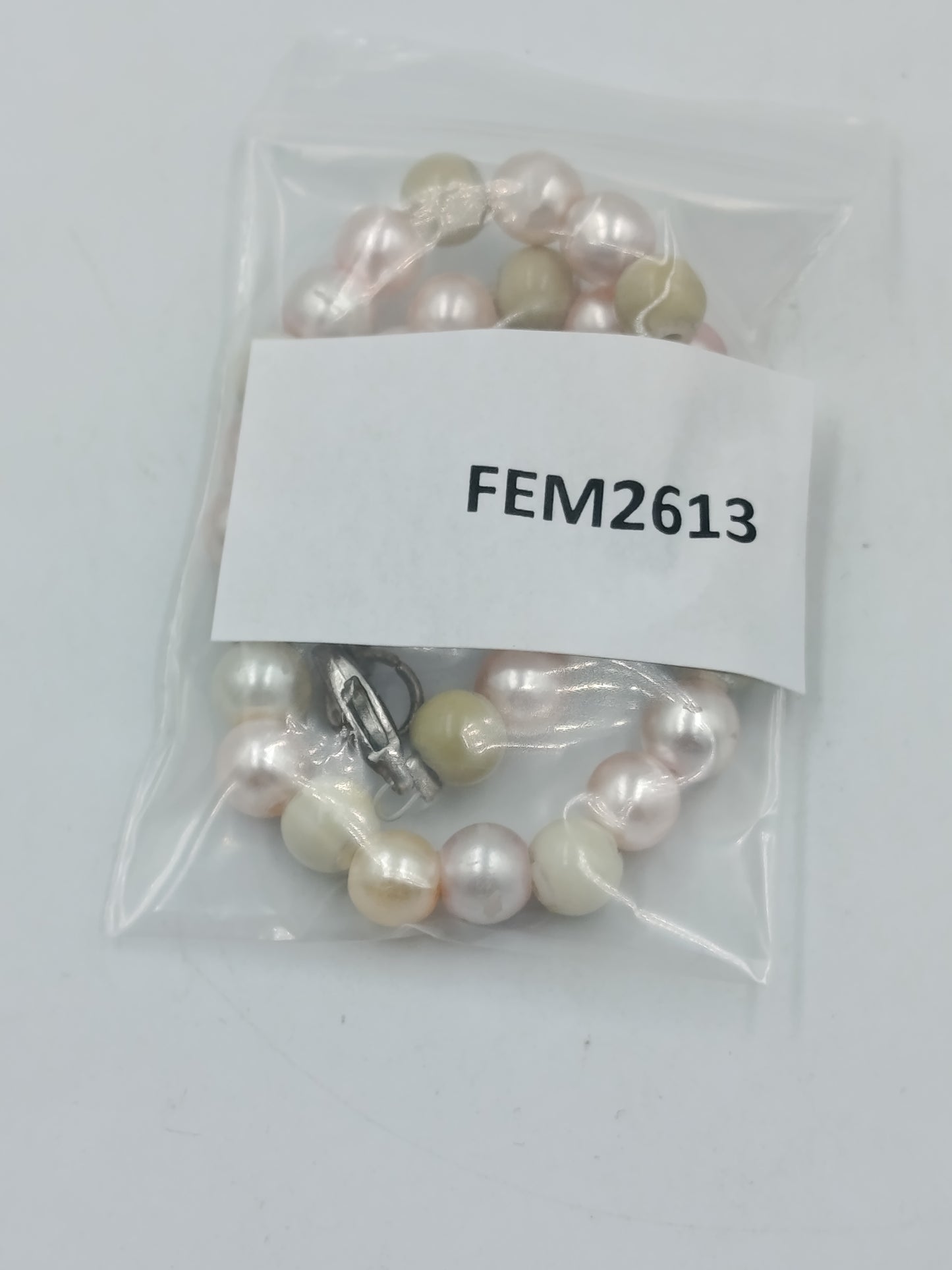 Perlenarmband mehrfarbig – 22 cm – zarte Pastelltöne