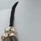 Statement Kette mit großen Elementen in Grau Gold – 55 cm