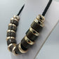 Statement Kette mit großen Elementen in Grau Gold – 55 cm