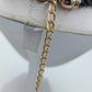 Statement Kette mit großen Elementen in Grau Gold – 55 cm