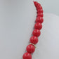 Statement Kette Rot mit großem Anhänger – 53 cm