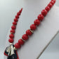 Statement Kette Rot mit großem Anhänger – 53 cm
