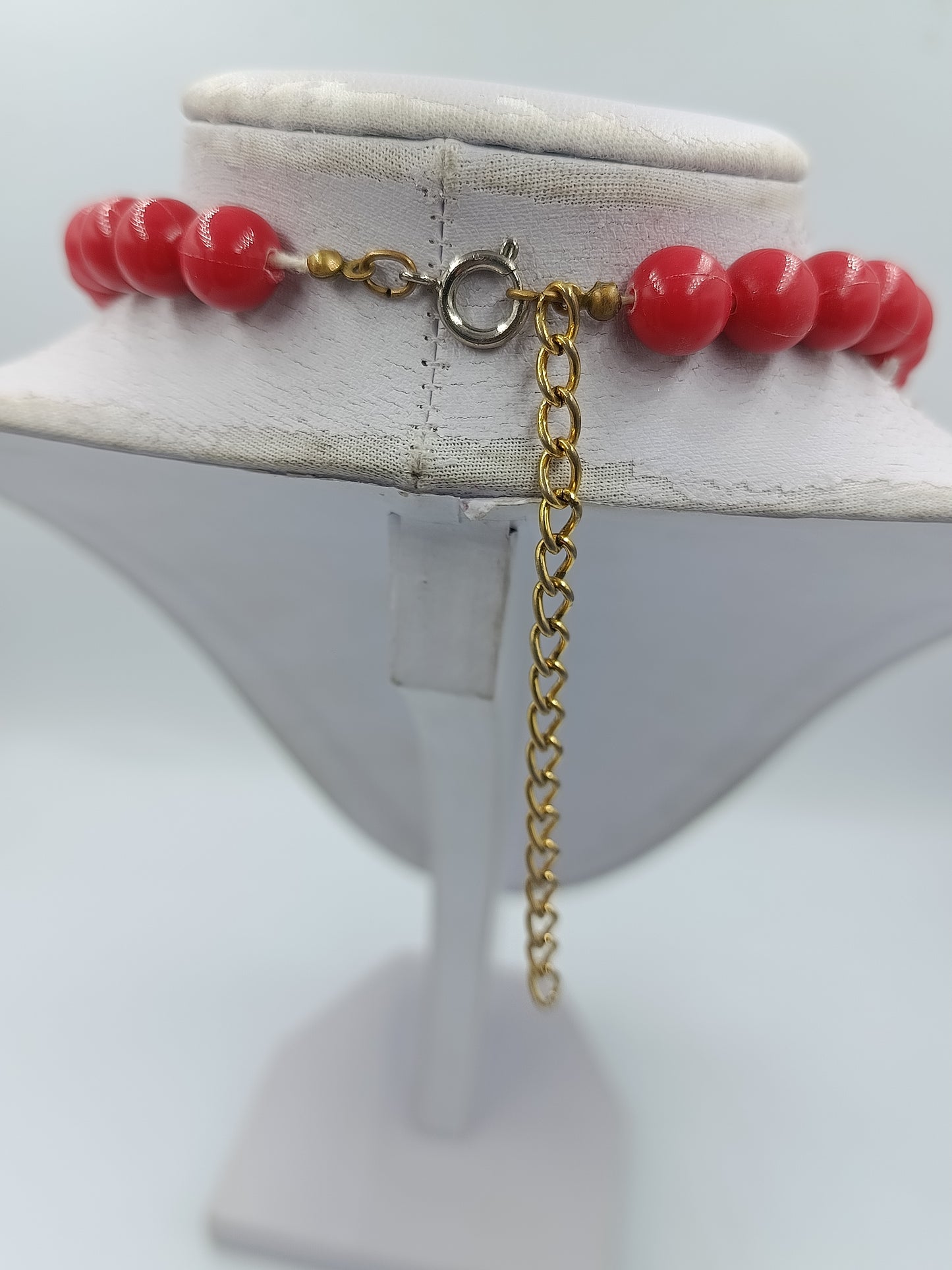 Statement Kette Rot mit großem Anhänger – 53 cm