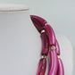 Auffällige Mehrreihige Statement Kette Pink – 53 cm