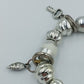 Charm Armband Silberfarben mit Anhängern – Herz, Schlüssel Sonne