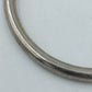 Schlichter Vintage Armreif mit Anhängeröse – silberfarben