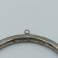 Schlichter Vintage Armreif mit Anhängeröse – silberfarben