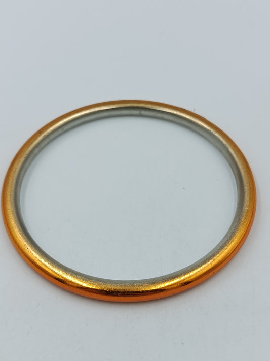 Vintage Armreif zweifarbig – gold silberfarben, schlicht