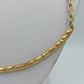 Vintage Halskette Statement – goldfarben mit strukturierter Front