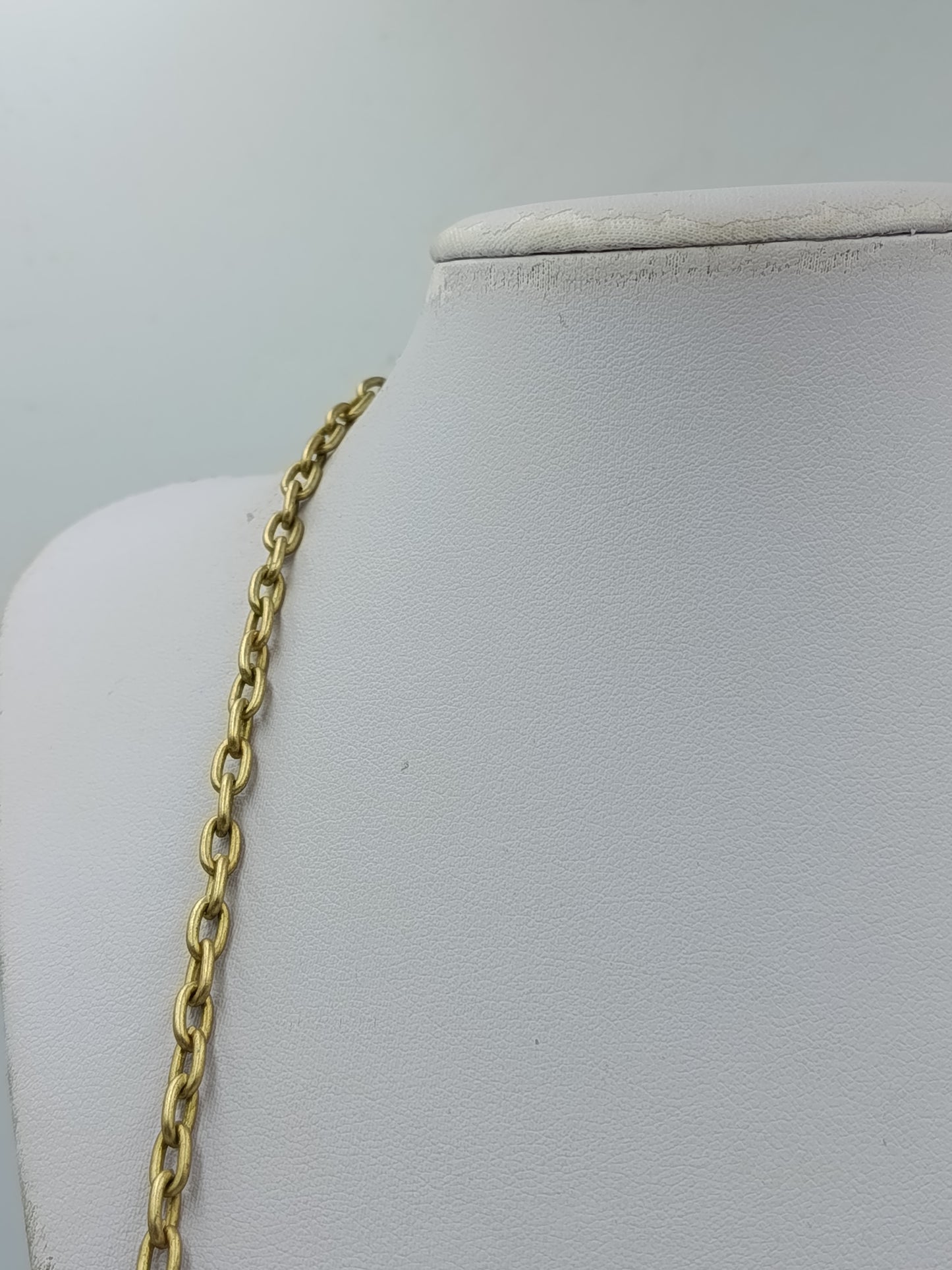 Vintage Halskette Statement – goldfarben mit strukturierter Front