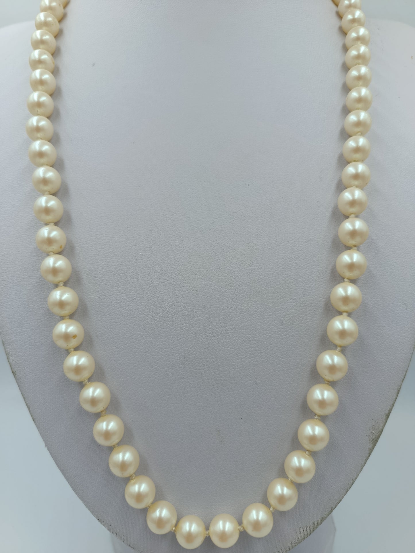 Vintage Perlenkette Cremefarben Klassische Elegante Halskette