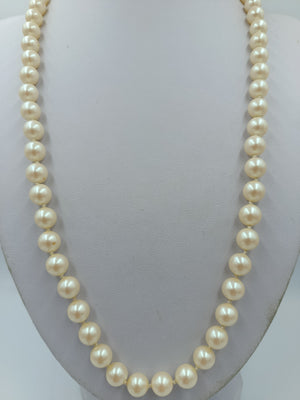 Vintage Perlenkette Cremefarben Klassische Elegante Halskette