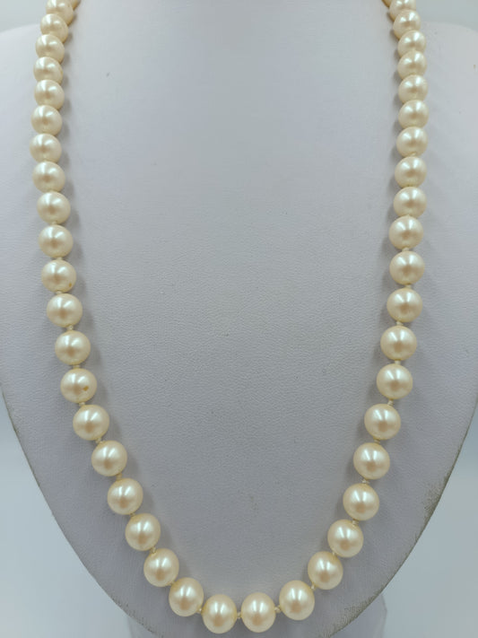 Vintage Perlenkette Cremefarben Klassische Elegante Halskette