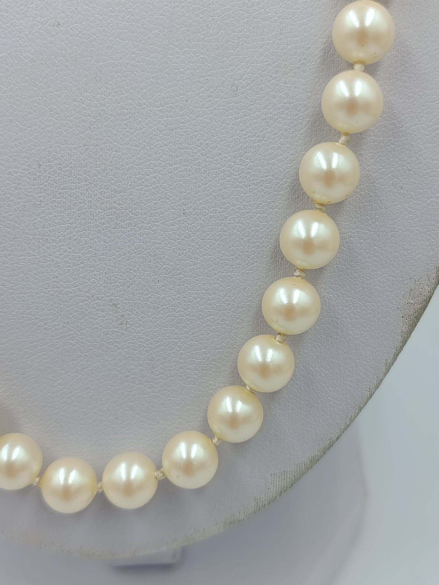 Vintage Perlenkette Cremefarben Klassische Elegante Halskette
