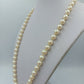 Vintage Perlenkette Cremefarben Klassische Elegante Halskette