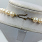 Vintage Perlenkette Cremefarben Klassische Elegante Halskette