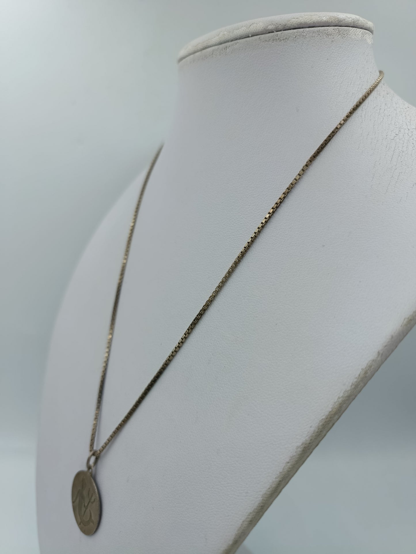 Vintage 925 Silber Kette mit 835 Silber Verschluss Meerjungfrau