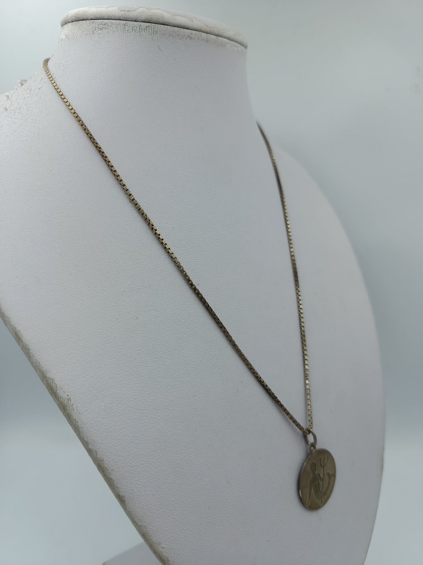Vintage 925 Silber Kette mit 835 Silber Verschluss Meerjungfrau