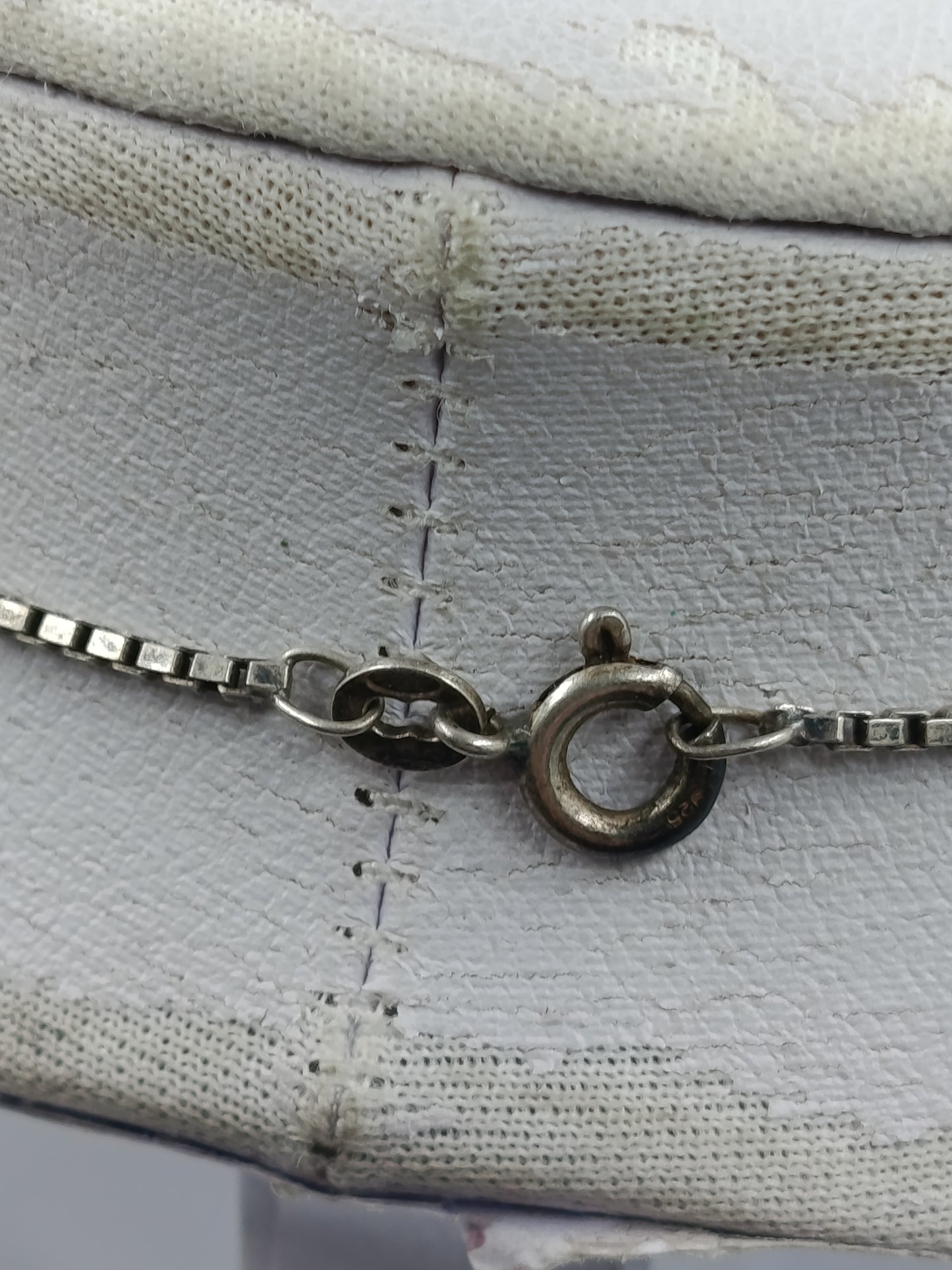 Vintage 925 Silber Kette mit 835 Silber Verschluss Meerjungfrau