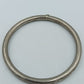 Schlichter Vintage Silberfarbener Armreif Schlicht Rundes Design