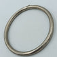 Schlichter Vintage Silberfarbener Armreif Schlicht Rundes Design