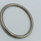 Schlichter Vintage Silberfarbener Armreif Schlicht Rundes Design
