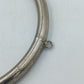 Schlichter Vintage Silberfarbener Armreif Schlicht Rundes Design