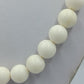 Vintage Kugelkette Cremeweiß Große Perlen Retro Schmuck