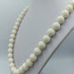 Vintage Kugelkette Cremeweiß Große Perlen Retro Schmuck