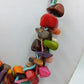 Bunte Vintage Designer Halskette Mit Farbigen Schmuckelementen