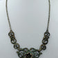 Vintage 925 Silber Collier Mit Ornamenten Und Rosenmotiv