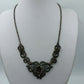 Vintage 925 Silber Collier Mit Ornamenten Und Rosenmotiv