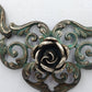 Vintage 925 Silber Collier Mit Ornamenten Und Rosenmotiv