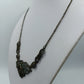 Vintage 925 Silber Collier Mit Ornamenten Und Rosenmotiv