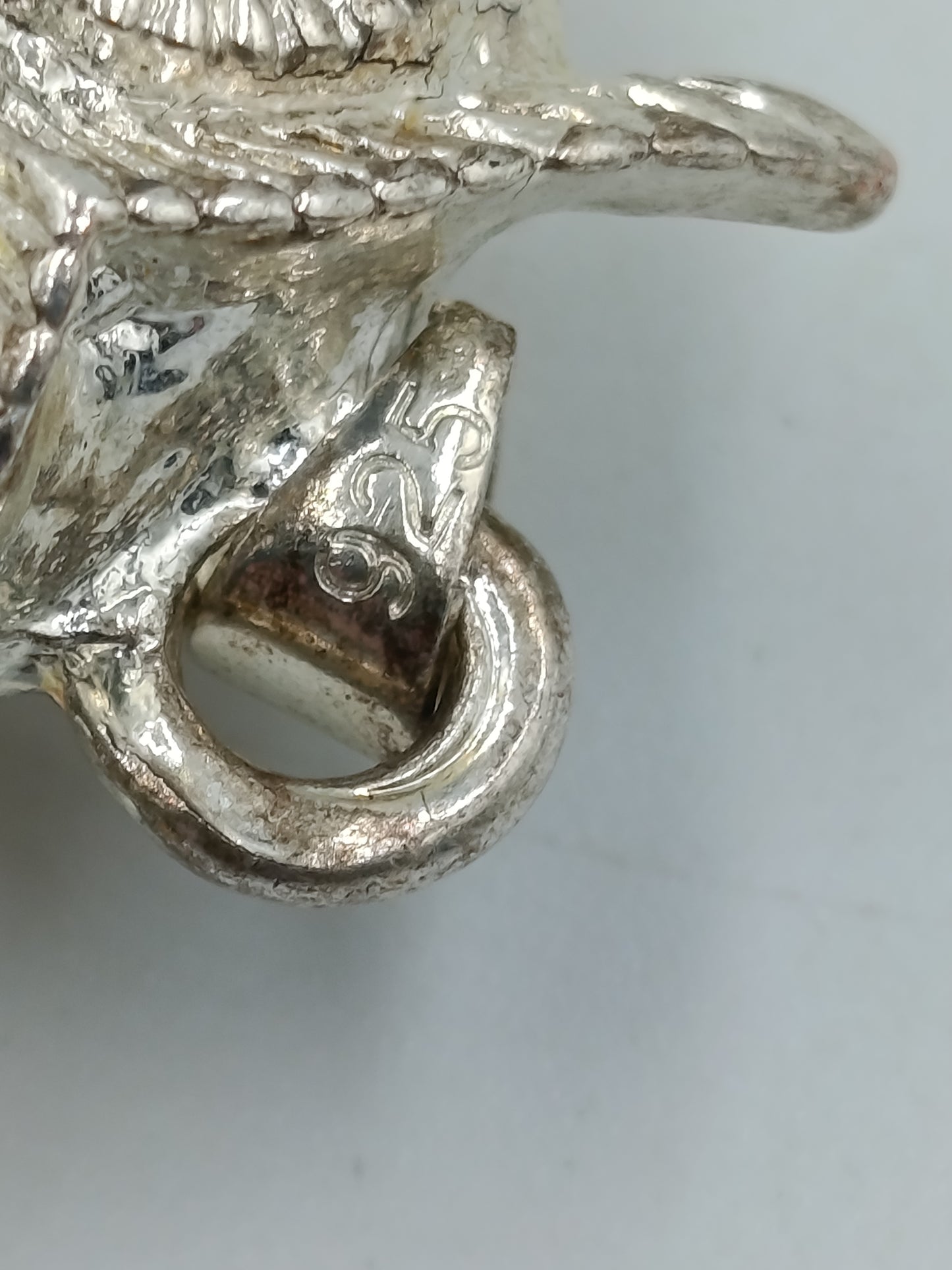 Vintage Eulen Anhänger 925 Silber Filigran Tiermotiv