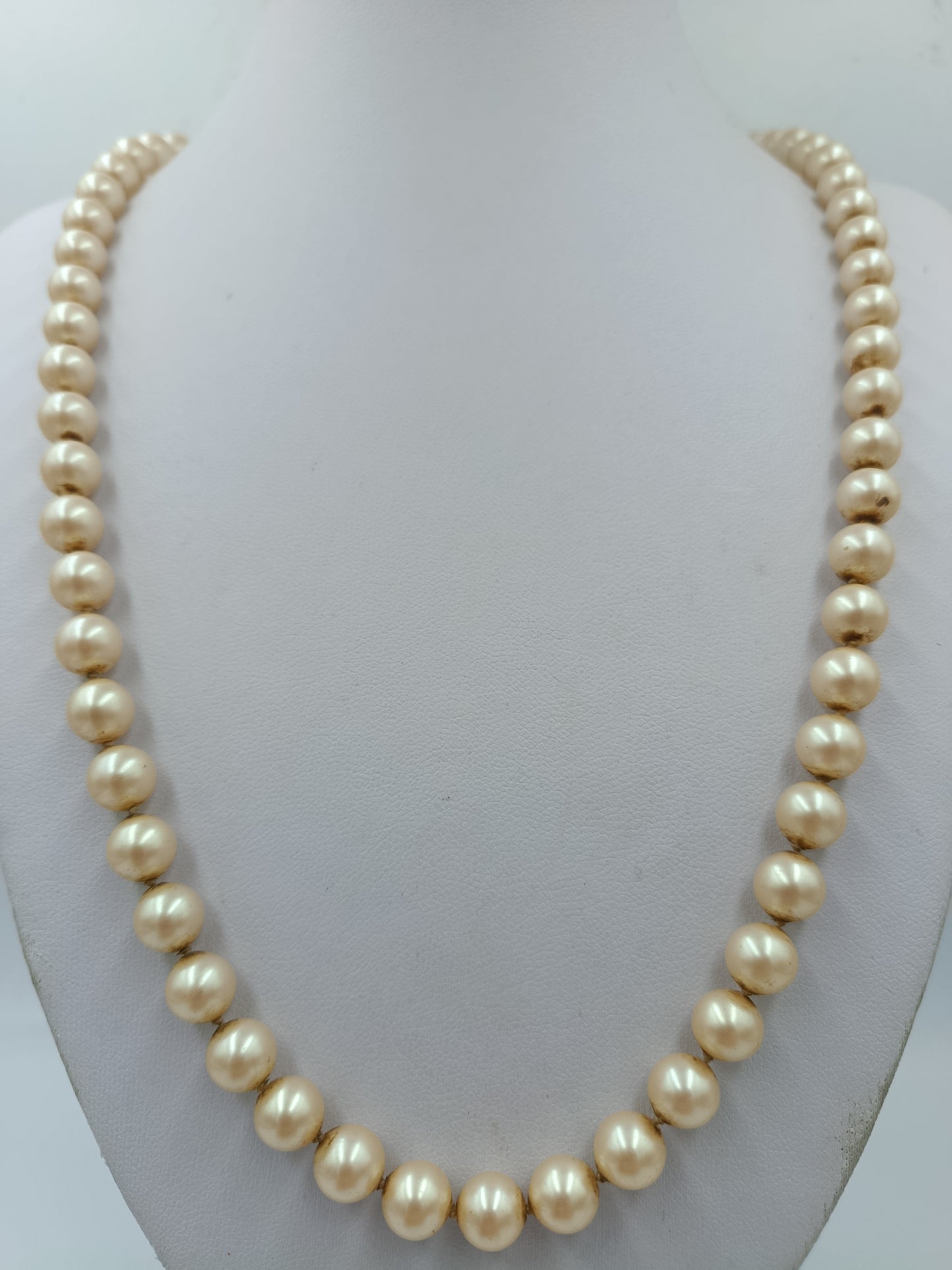 Vintage Perlenkette Perlex Creme Elegant Klassisch