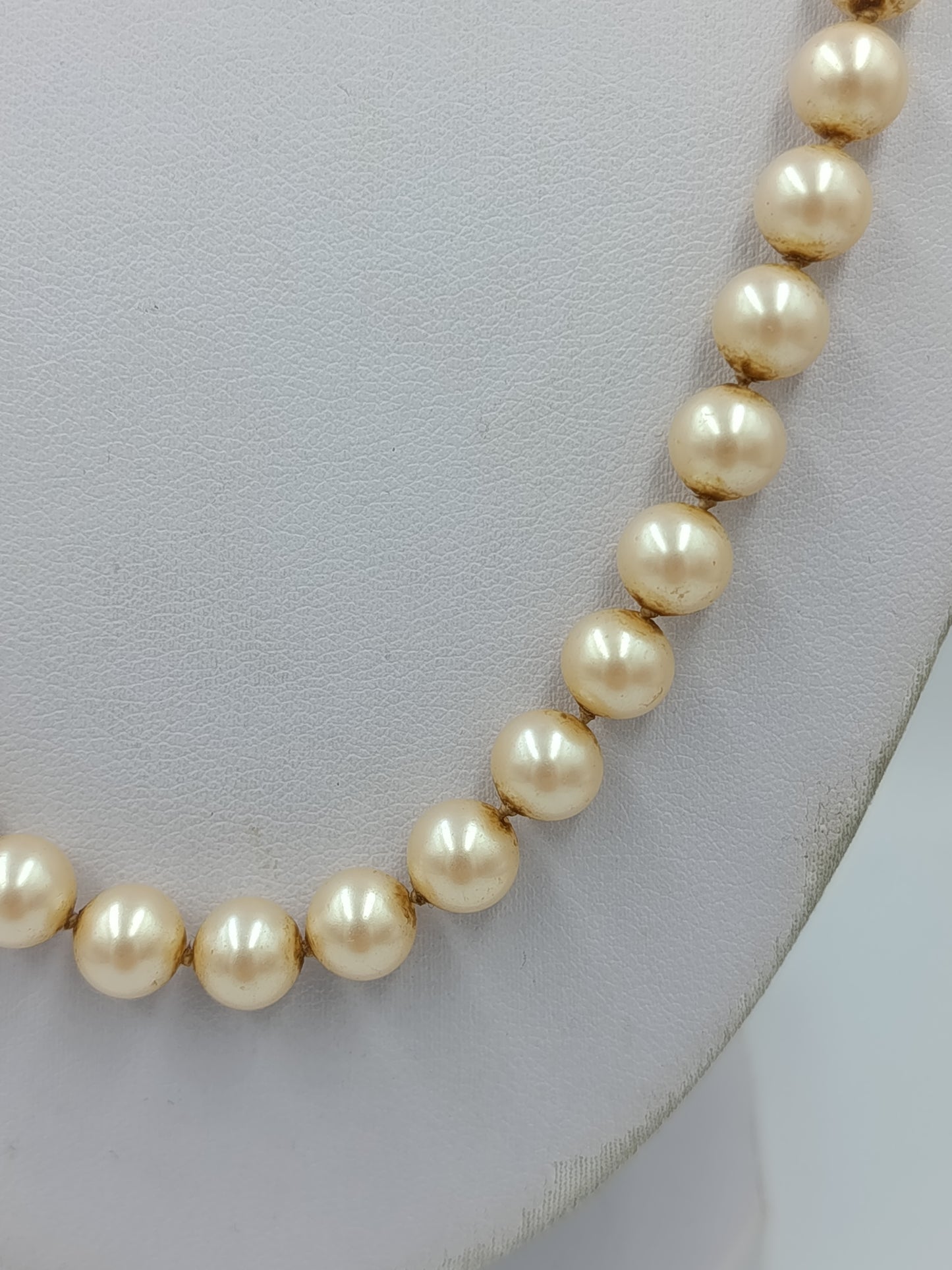 Vintage Perlenkette Perlex Creme Elegant Klassisch