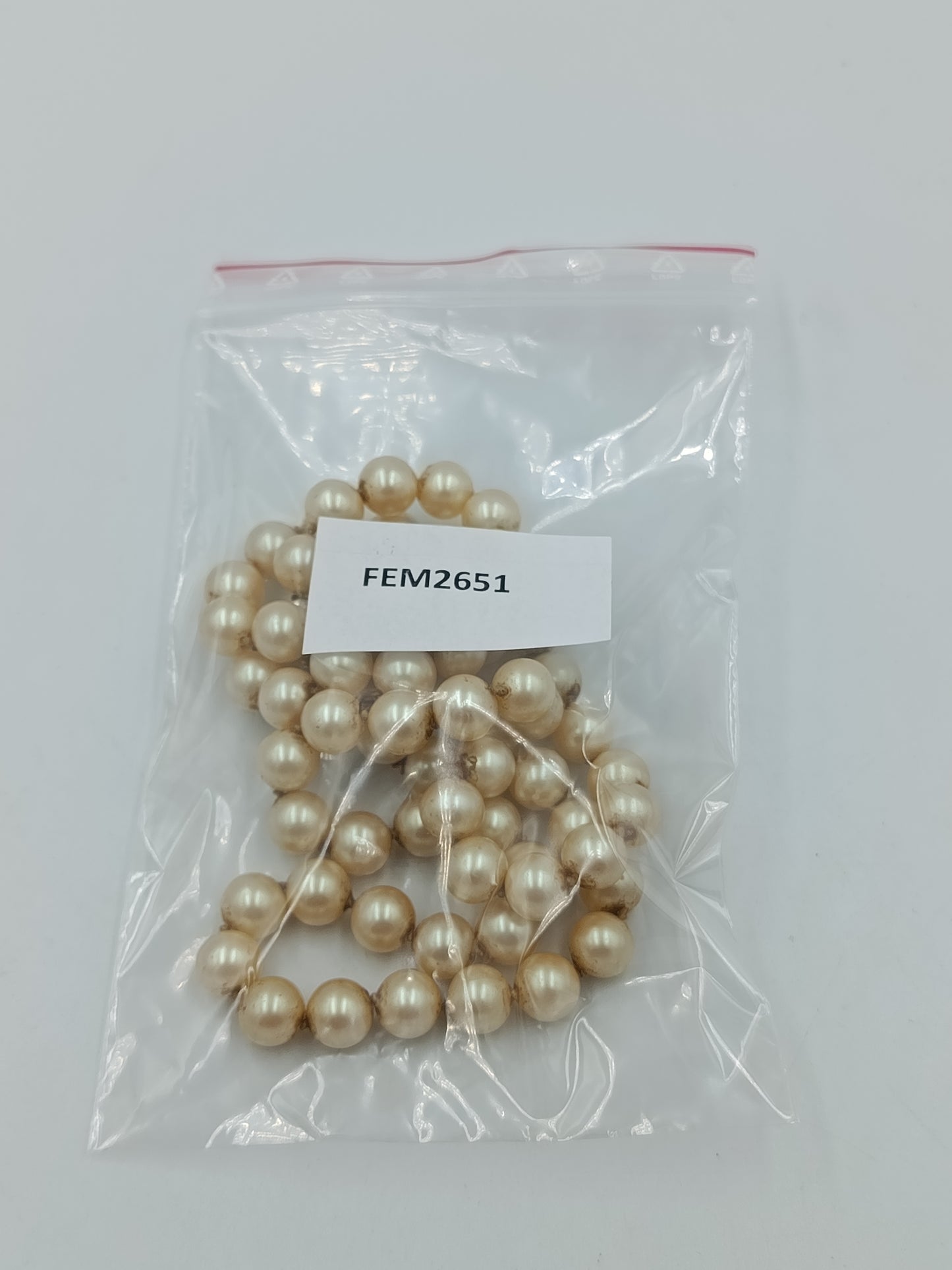 Vintage Perlenkette Perlex Creme Elegant Klassisch