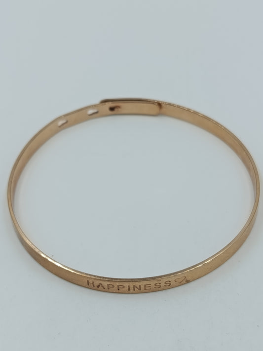 Purelei Armreif Roségold Happiness Edelstahl Elegant