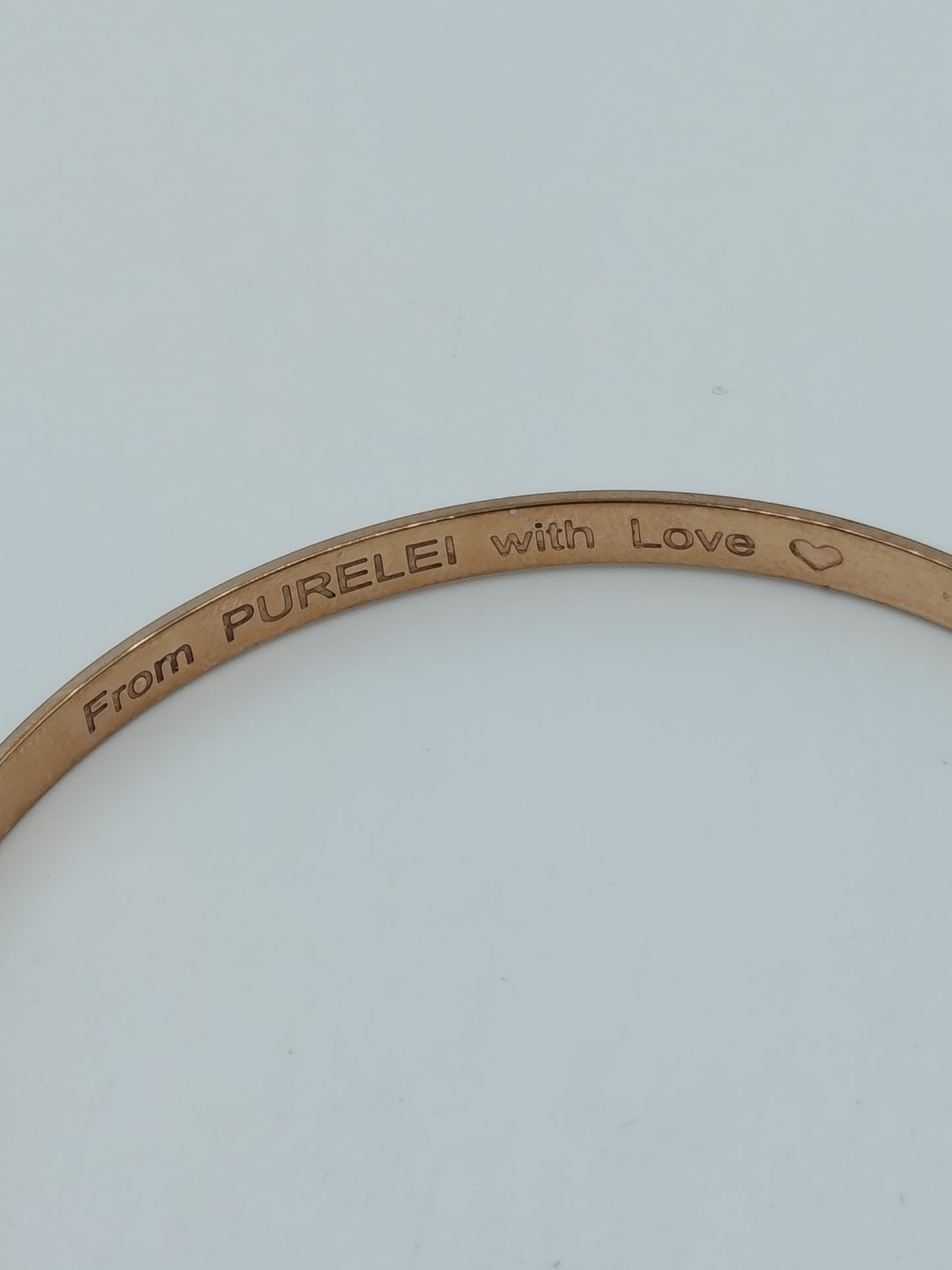 Purelei Armreif Roségold Happiness Edelstahl Elegant