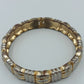 Vintage Armreif Gold Silber Optik Elegant Retro Schmuck