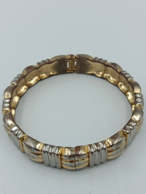 Vintage Armreif Gold Silber Optik Elegant Retro Schmuck
